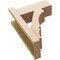 Ekena Millwork 5 1/2-in W x 12-in D x 16-in H Balboa Block Rough Cedar Woodgrain TimberThane Outlooker, Primed Tan OUTUR055X12X16BOA44RCPR - alternate 5